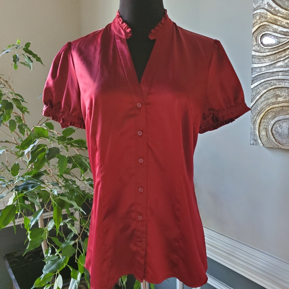 The Limited Ruby Red Blouse